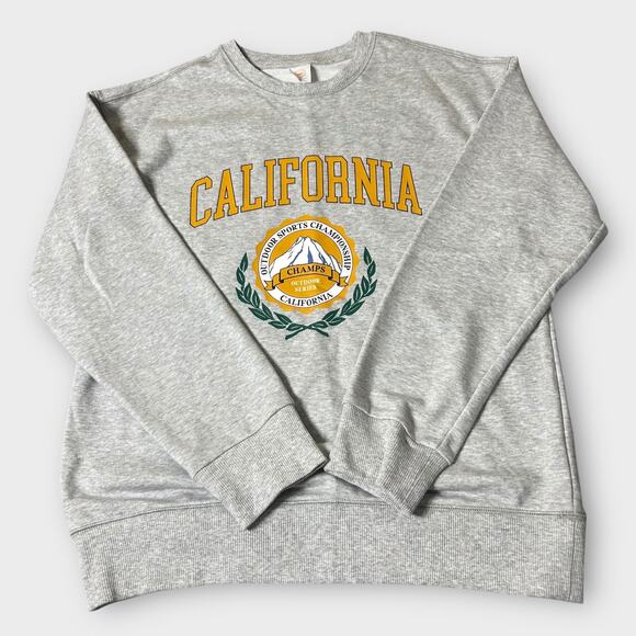 Wonder Nation California Champs Gray Graphic Sweatshirt Pullover Preppy XL 14-16 - Picture 1 of 9
